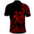 Polynesian Pride Plumeria Flowers Polo Shirt Polynesian Tribal Red Vibe LT9 - Polynesian Pride