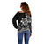 Polynesian Pride Plumeria Flowers Off Shoulder Sweater Polynesian Tribal White Vibe LT9 - Polynesian Pride