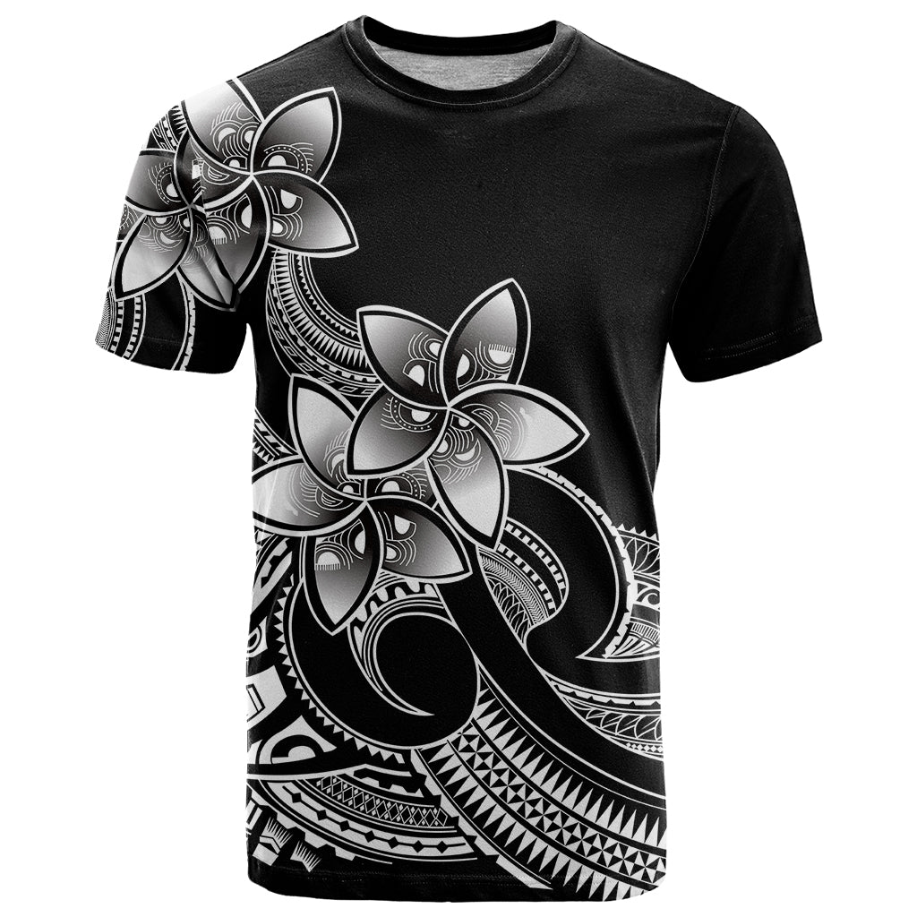 Polynesian Pride Plumeria Flowers T Shirt Polynesian Tribal White Vibe LT9 White - Polynesian Pride
