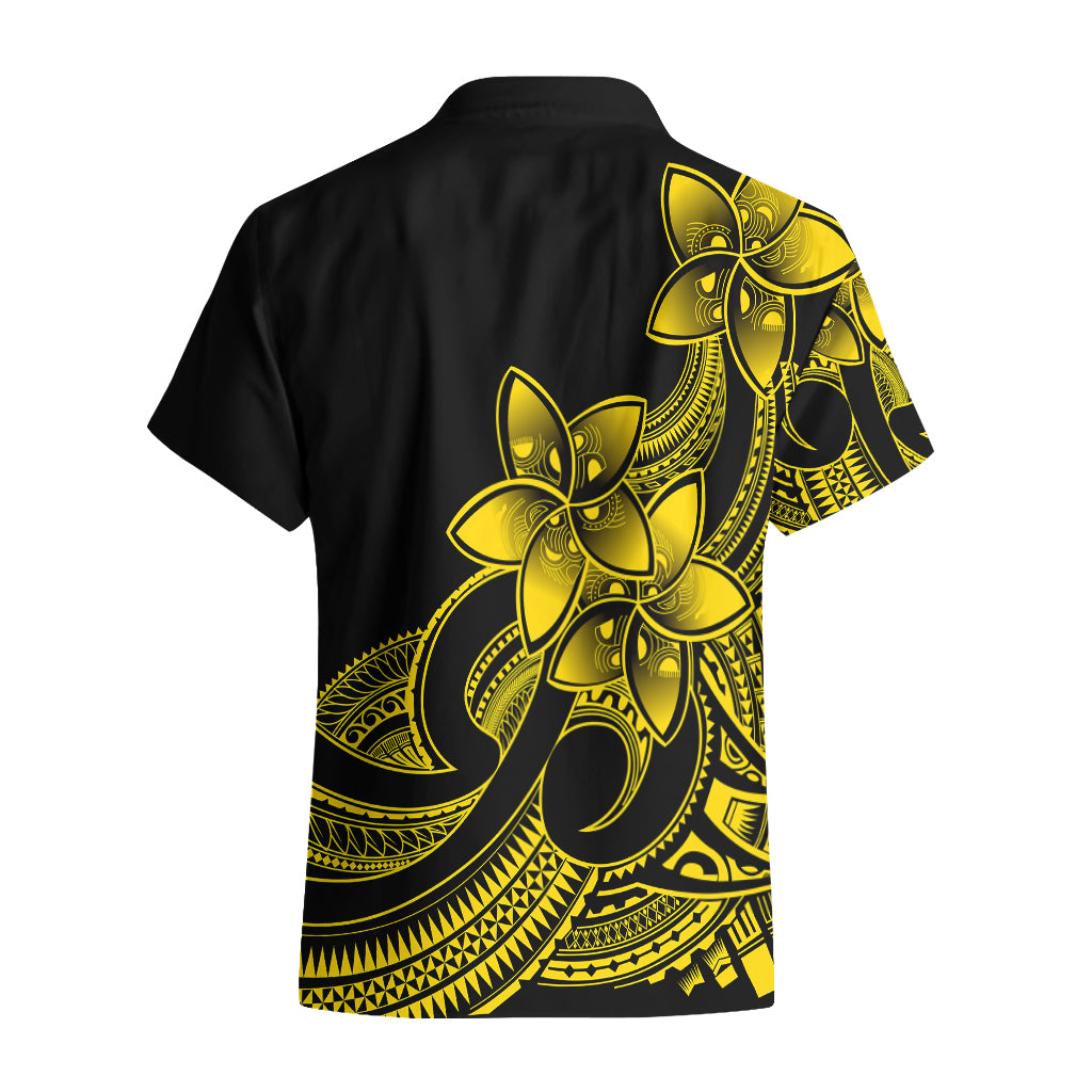 Polynesian Pride Plumeria Flowers Hawaiian Shirt Polynesian Tribal Yellow Vibe LT9 - Polynesian Pride