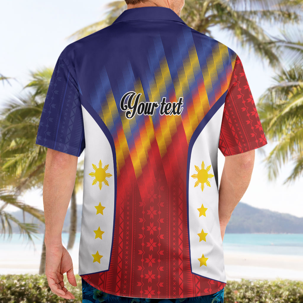 Personalized Philippines Eight Rays Sun Hawaiian Shirt Traditional Filipino Igorot Pattern Motif