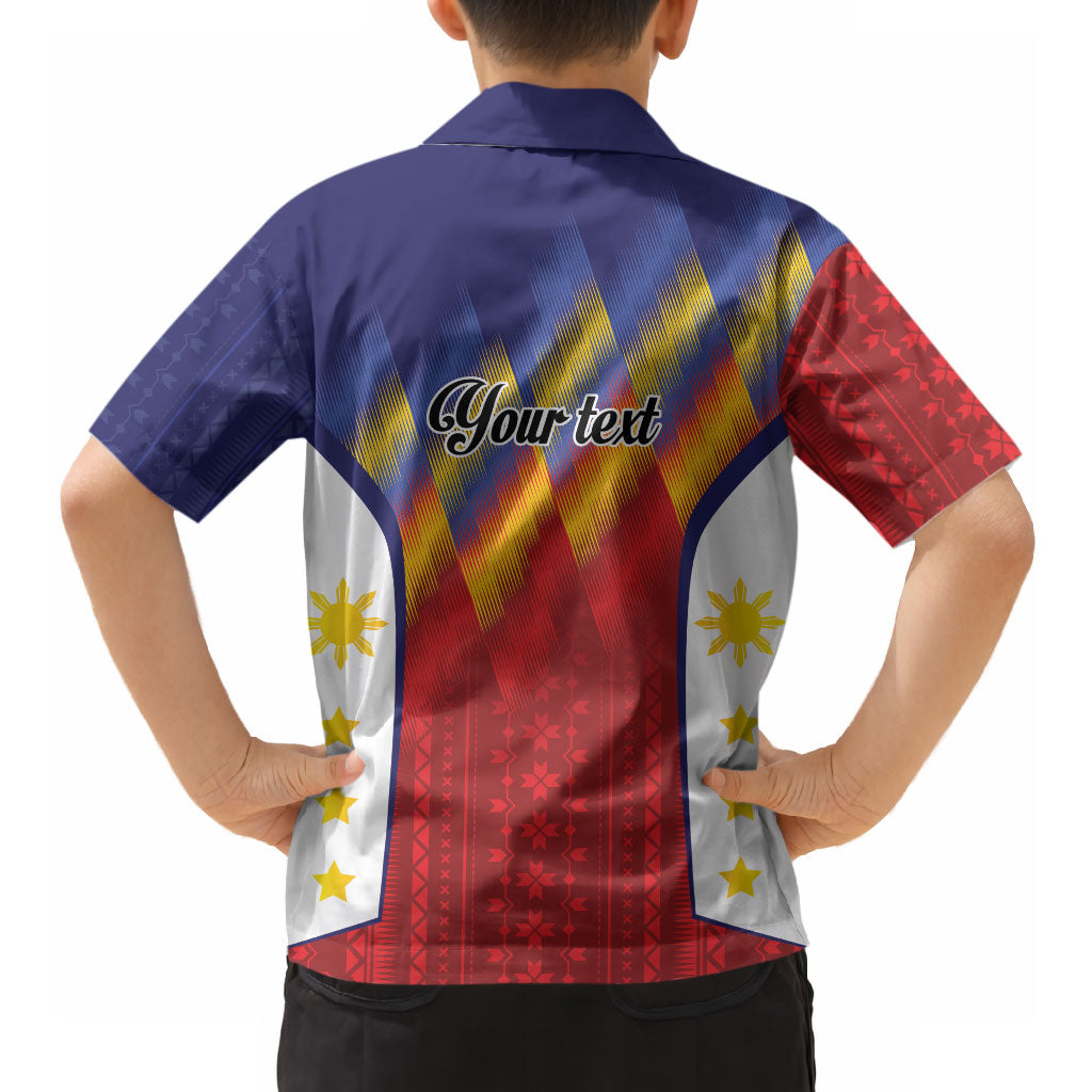 Personalized Philippines Eight Rays Sun Hawaiian Shirt Traditional Filipino Igorot Pattern Motif