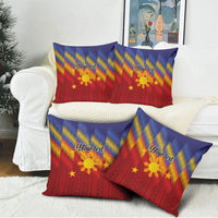 Personalized Philippines Eight Rays Sun Pillow Cover Traditional Filipino Igorot Pattern Motif