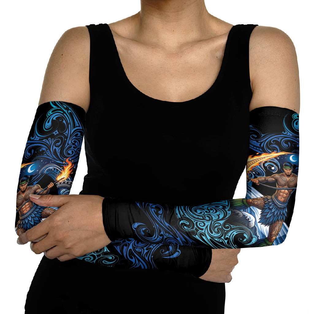 Samoa Siva Afi Arm Sleeves Fireknife Fire Dance Pacific Tribal Motif