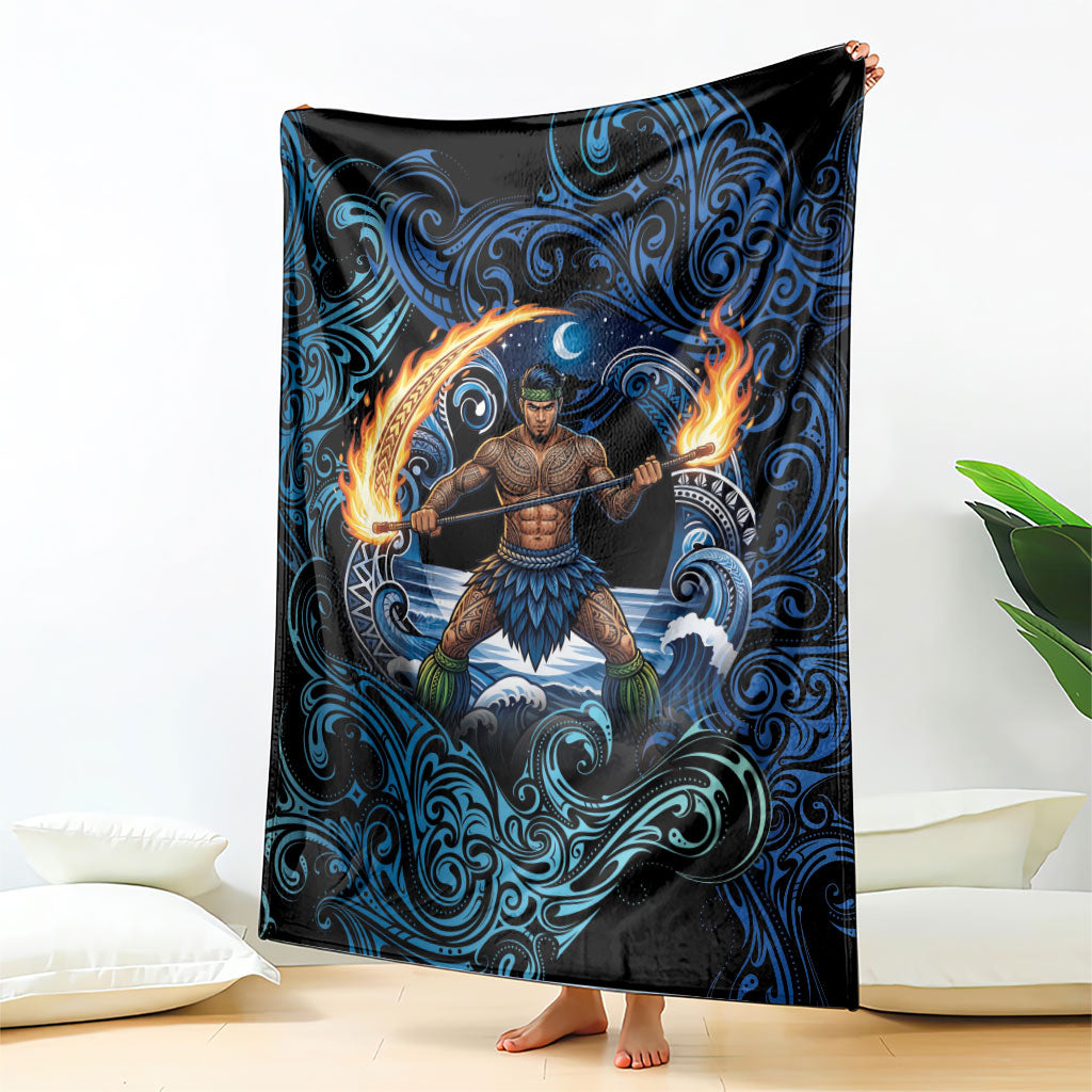 Samoa Siva Afi Blanket Fireknife Fire Dance Pacific Tribal Motif