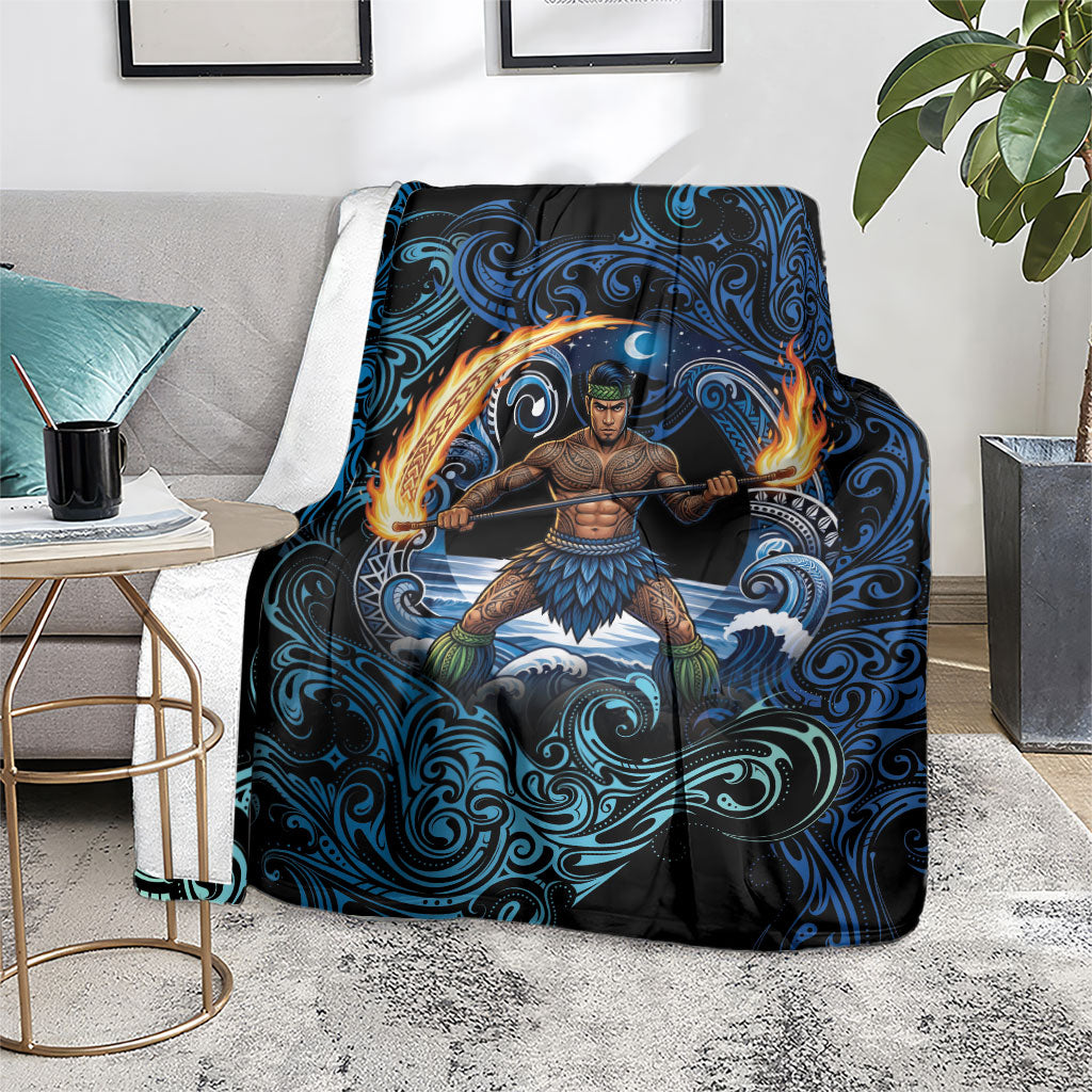 Samoa Siva Afi Blanket Fireknife Fire Dance Pacific Tribal Motif