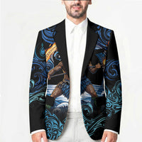 Samoa Siva Afi Blazer Fireknife Fire Dance Pacific Tribal Motif