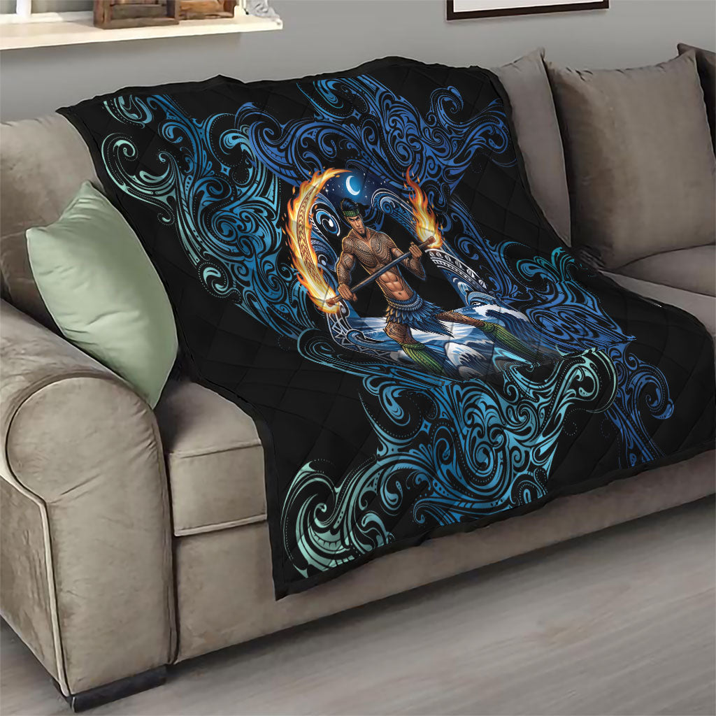 Samoa Siva Afi Quilt Fireknife Fire Dance Pacific Tribal Motif