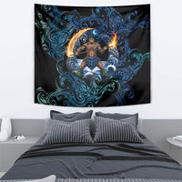 Samoa Siva Afi Tapestry Fireknife Fire Dance Pacific Tribal Motif