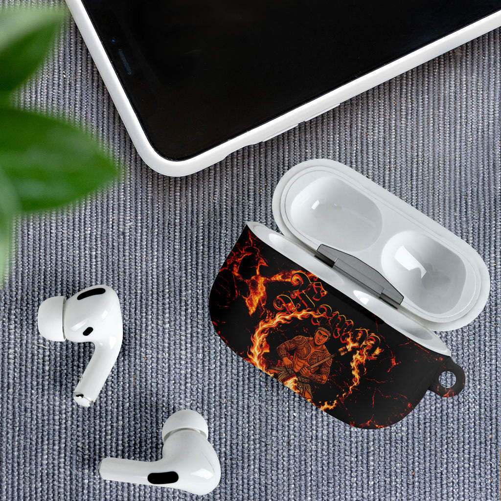 Samoa Siva Afi Dance Fireknife AirPods Case Polynesian Heritage Fire Dance