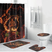 Samoa Siva Afi Dance Fireknife Bathroom Set Polynesian Heritage Fire Dance