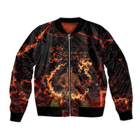 Samoa Siva Afi Dance Fireknife Bomber Jacket Polynesian Heritage Fire Dance