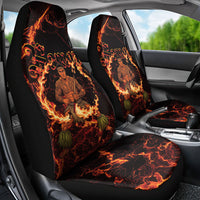 Samoa Siva Afi Dance Fireknife Car Seat Cover Polynesian Heritage Fire Dance