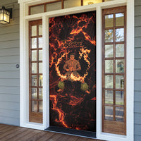 Samoa Siva Afi Dance Fireknife Door Cover Polynesian Heritage Fire Dance