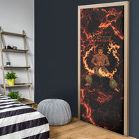 Samoa Siva Afi Dance Fireknife Door Cover Polynesian Heritage Fire Dance
