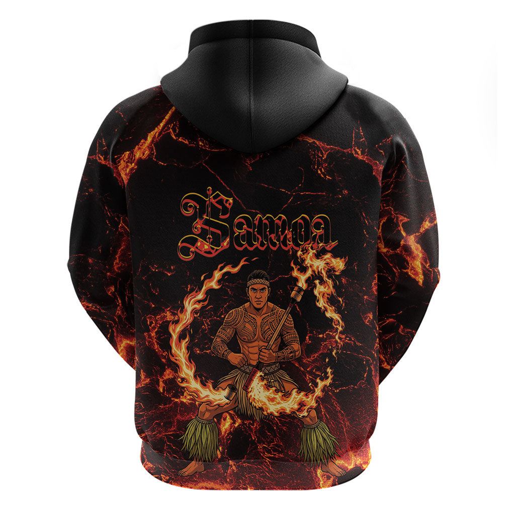 Samoa Siva Afi Dance Fireknife Hoodie Polynesian Heritage Fire Dance