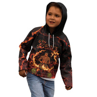 Samoa Siva Afi Dance Fireknife Kid Hoodie Polynesian Heritage Fire Dance