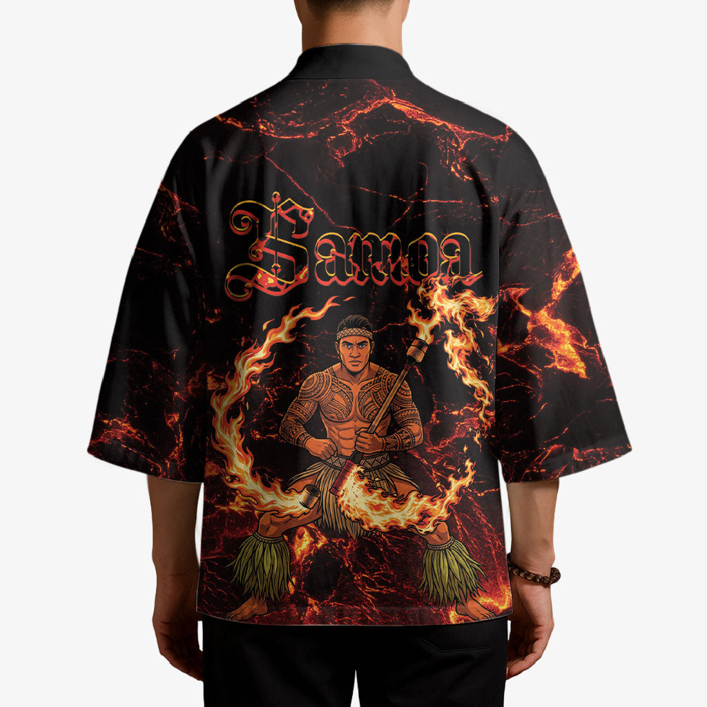 Samoa Siva Afi Dance Fireknife Kimono Polynesian Heritage Fire Dance