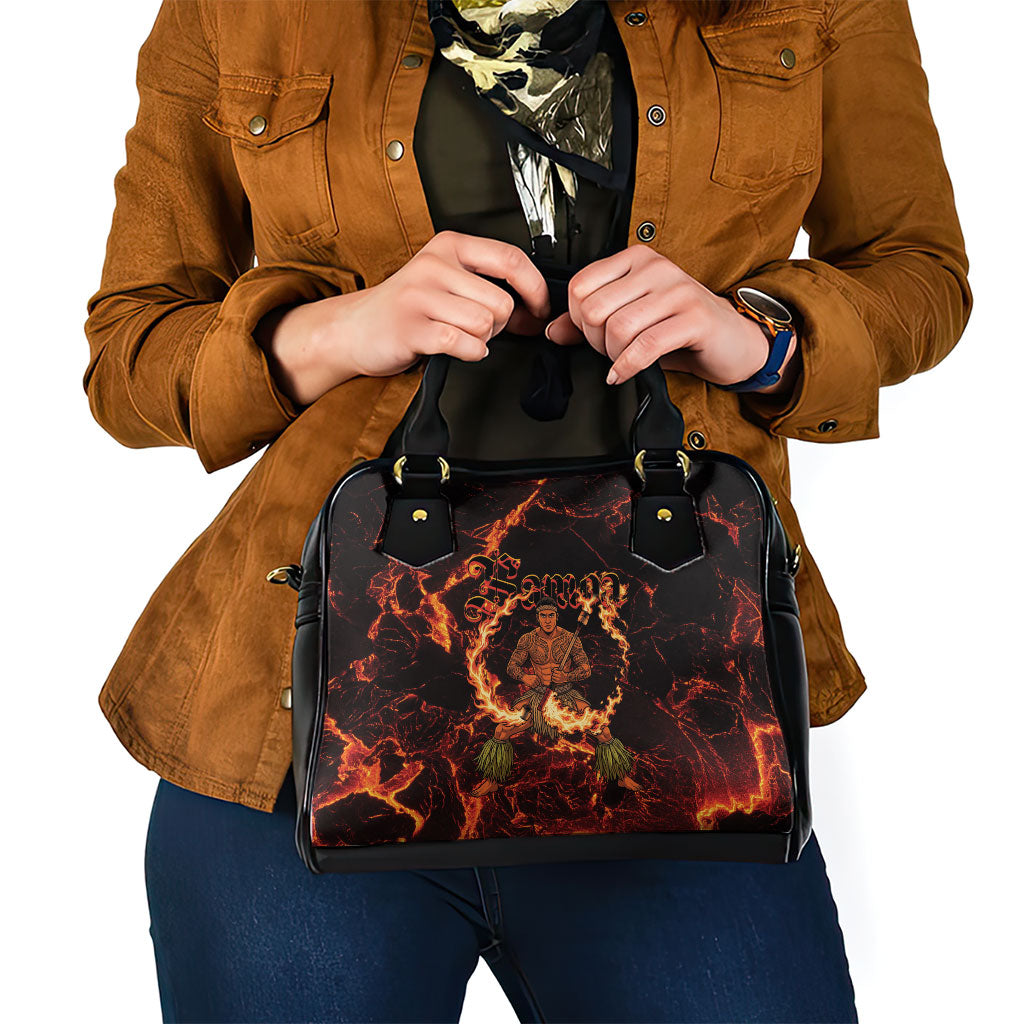 Samoa Siva Afi Dance Fireknife Shoulder Handbag Polynesian Heritage Fire Dance
