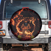 Samoa Siva Afi Dance Fireknife Spare Tire Cover Polynesian Heritage Fire Dance