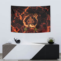 Samoa Siva Afi Dance Fireknife Tapestry Polynesian Heritage Fire Dance