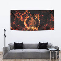 Samoa Siva Afi Dance Fireknife Tapestry Polynesian Heritage Fire Dance