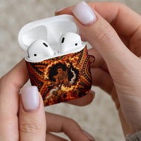 Samoa Siva Afi Dance Fireknife AirPods Case Samoan Tribal Motif Dancing in the Fire
