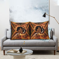 Samoa Siva Afi Dance Fireknife Pillow Cover Samoan Tribal Motif Dancing in the Fire