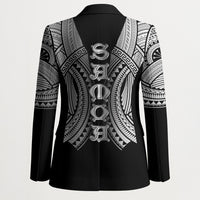 Samoan Ula Nifo Afi Tribal Blazer Polynesian Pattern