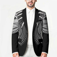 Samoan Ula Nifo Afi Tribal Blazer Polynesian Pattern