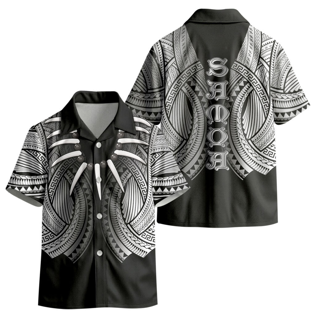Samoan Ula Nifo Afi Tribal Kid Hawaiian Shirt Polynesian Pattern
