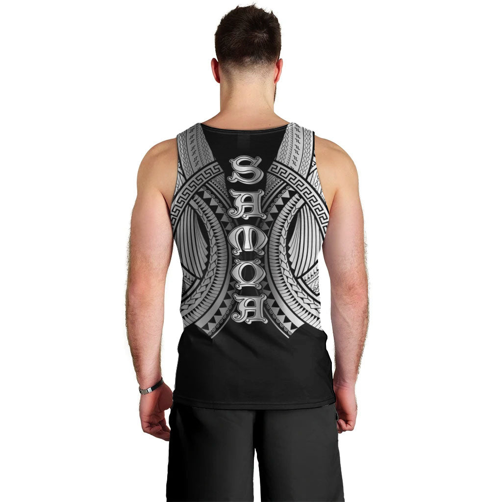 Samoan Ula Nifo Afi Tribal Men Tank Top Polynesian Pattern