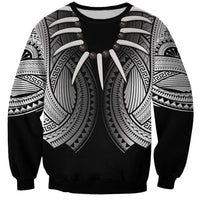 Samoan Ula Nifo Afi Tribal Sweatshirt Polynesian Pattern