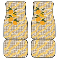 Maku'e Hawaiian Mango Palaka Car Mats Aloha Hibiscus Pikake Lei