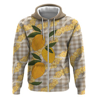 Maku'e Hawaiian Mango Palaka Hoodie Aloha Hibiscus Pikake Lei