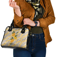 Maku'e Hawaiian Mango Palaka Shoulder Handbag Aloha Hibiscus Pikake Lei