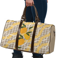 Maku'e Hawaiian Mango Palaka Travel Bag Aloha Hibiscus Pikake Lei