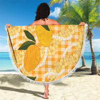 Alani Hawaiian Mango Palaka Beach Blanket Aloha Hibiscus Pikake Lei