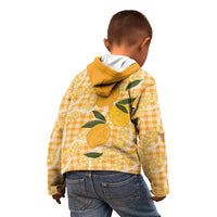 Alani Hawaiian Mango Palaka Kid Hoodie Aloha Hibiscus Pikake Lei