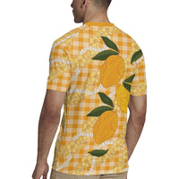 Alani Hawaiian Mango Palaka Rugby Jersey Aloha Hibiscus Pikake Lei