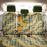 Uliuli Ahiahia Hawaiian Mango Palaka Back Car Seat Cover Aloha Hibiscus Pikake Lei