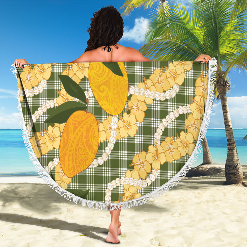 Uliuli Ahiahia Hawaiian Mango Palaka Beach Blanket Aloha Hibiscus Pikake Lei