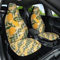 Uliuli Ahiahia Hawaiian Mango Palaka Car Seat Cover Aloha Hibiscus Pikake Lei