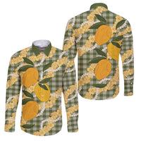 Uliuli Ahiahia Hawaiian Mango Palaka Family Matching Summer Maxi Dress and Hawaiian Shirt Aloha Hibiscus Pikake Lei