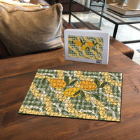 Uliuli Ahiahia Hawaiian Mango Palaka Puzzle Aloha Hibiscus Pikake Lei