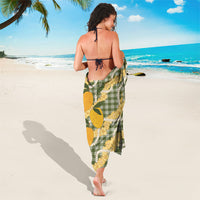 Uliuli Ahiahia Hawaiian Mango Palaka Sarong Aloha Hibiscus Pikake Lei