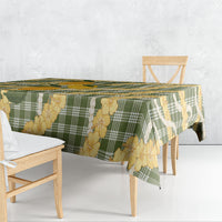 Uliuli Ahiahia Hawaiian Mango Palaka Tablecloth Aloha Hibiscus Pikake Lei