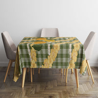 Uliuli Ahiahia Hawaiian Mango Palaka Tablecloth Aloha Hibiscus Pikake Lei