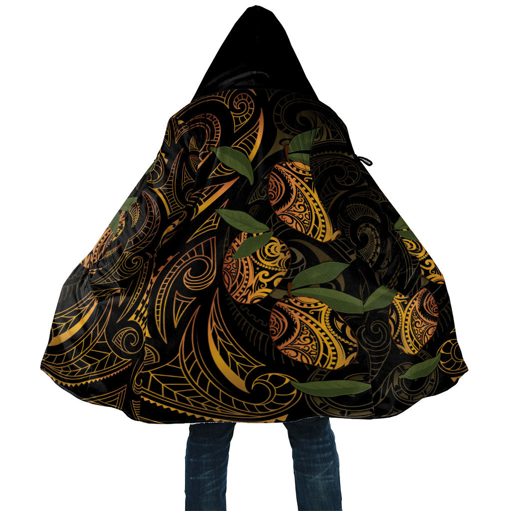 Hawaiian Mango Tribal Tattoo Cloak Gold Pacific Traditional Pattern