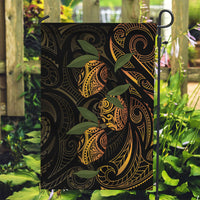 Hawaiian Mango Tribal Tattoo Garden Flag Gold Pacific Traditional Pattern